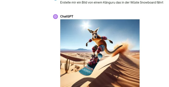 Mit ChatGPT Bilder erstellen (auch kostenlos)